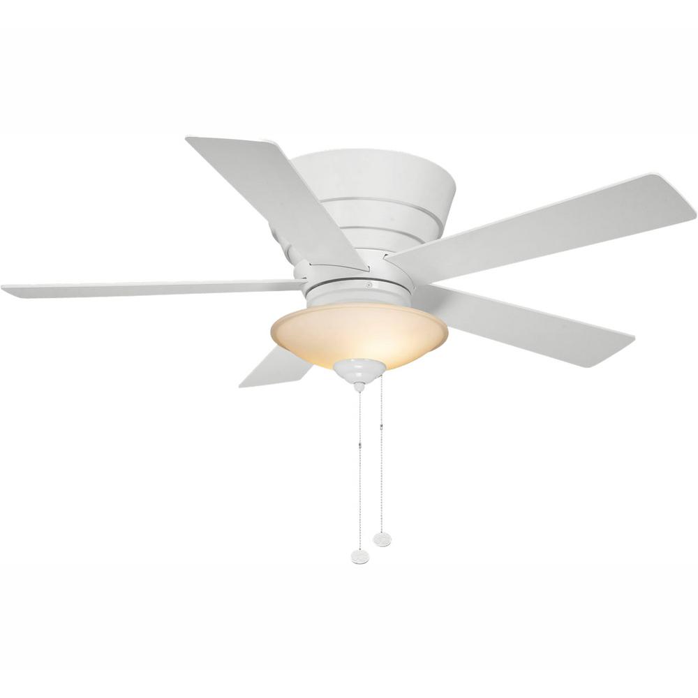 Hampton Bay Andross 48 in. Indoor White Ceiling Fan with Light Kit 14929