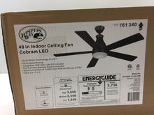 Load image into Gallery viewer, Hampton Bay Cobram 48&quot; LED Indoor Oil Rubbed Bronze Ceiling Fan CF548KR-CL160OB
