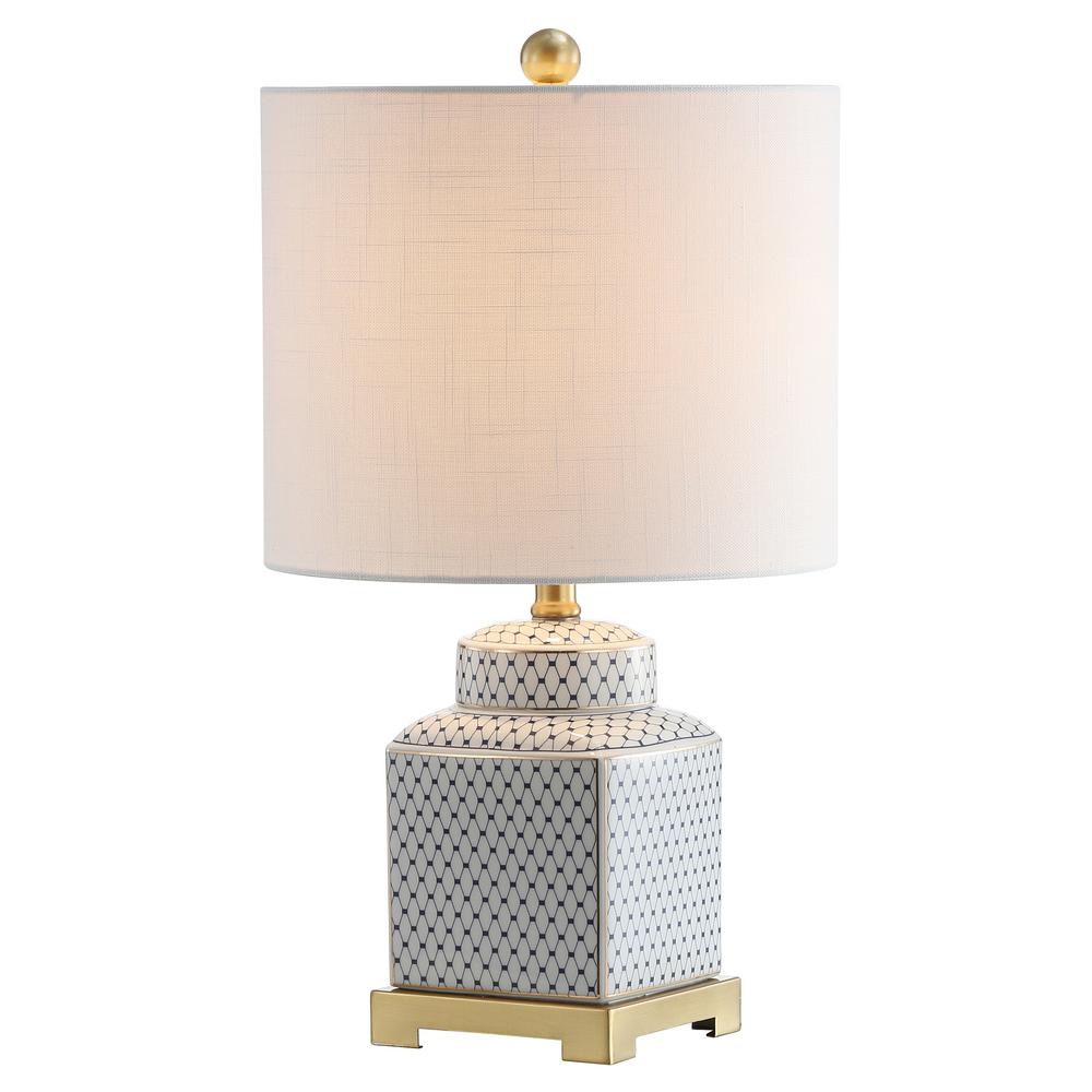 JONATHAN Y Cleo 21.5 in. Ceramic/Metal Ginger Jar LED Table Lamp JYL3043A