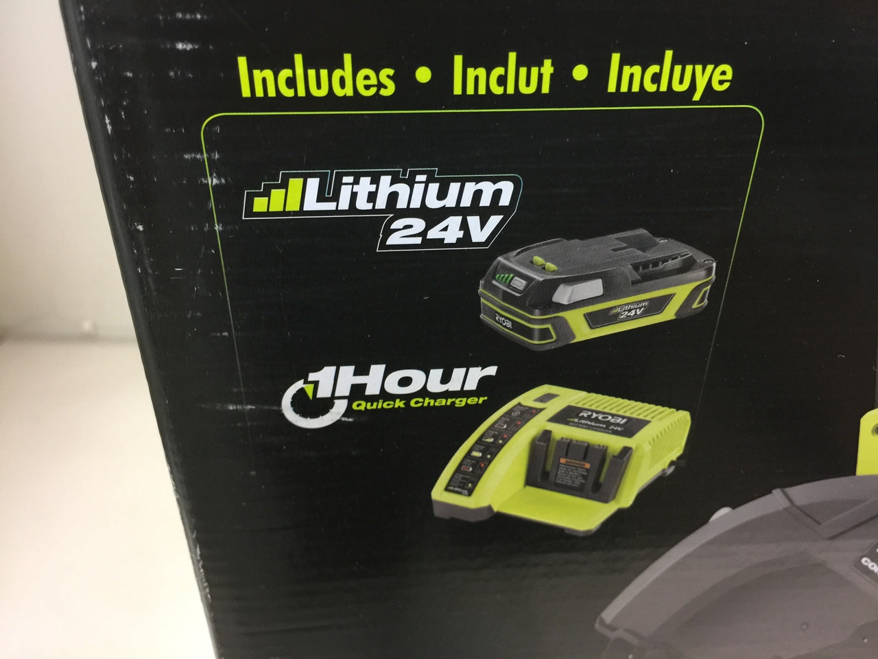 Ryobi RY24310 9 in. 24 Volt Lithium Ion Cordless Edger NT Electronics LLC