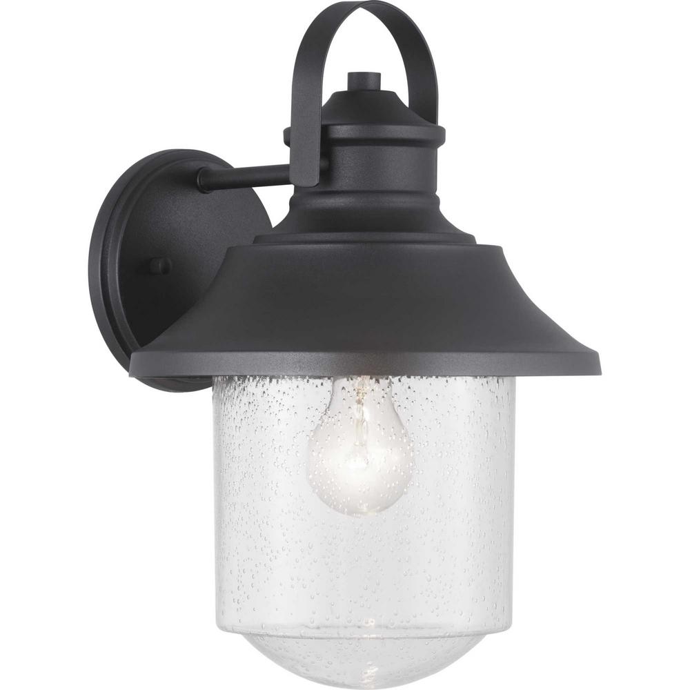 Progress Lighting Weldon 1-Light Black Outdoor Wall Lantern Sconce P560121-031