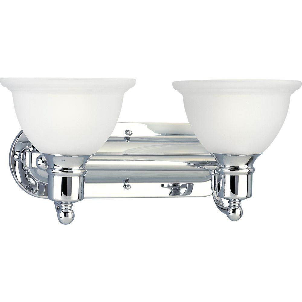 Progress Lighting Madison 2-Light Chrome Bathroom Vanity Light P3162-15