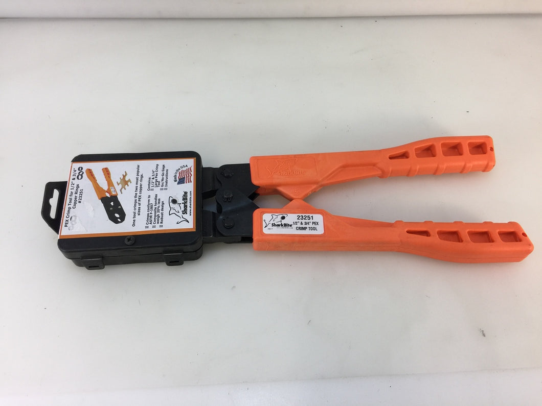 SharkBite 23251 1/2 in. and 3/4 in. Dual PEX Copper Crimp Ring Tool
