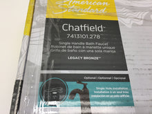 Load image into Gallery viewer, American Standard 7413101.278 Chatfield 1-Handle Bathroom Faucet Legacy Bronze
