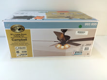 Load image into Gallery viewer, Hampton Bay 41350 Campbell 52&quot; Mediterranean Bronze Ceiling Fan 993855
