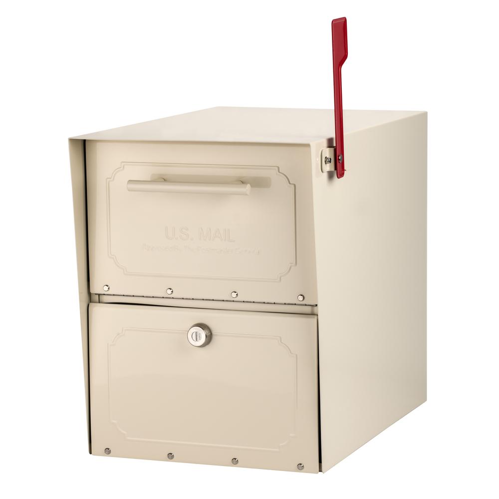 Architectural Mailboxes Oasis Classic Locking Sand Post Mount Mailbox 6200S-10