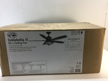 Load image into Gallery viewer, Hampton Bay Isolabella II 52 in. Indoor Tarnished Bronze Ceiling Fan AL684-TB
