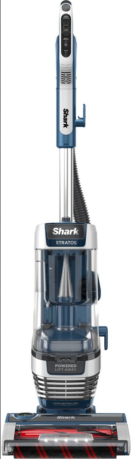 Shark Stratos AZ3002 TruePet DuoClean PowerFins HairPro Upright Vacuum - Blue