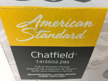 Load image into Gallery viewer, American Standard 7413502.295 Chatfield Tub &amp; Shower Faucet Brushed Nickel
