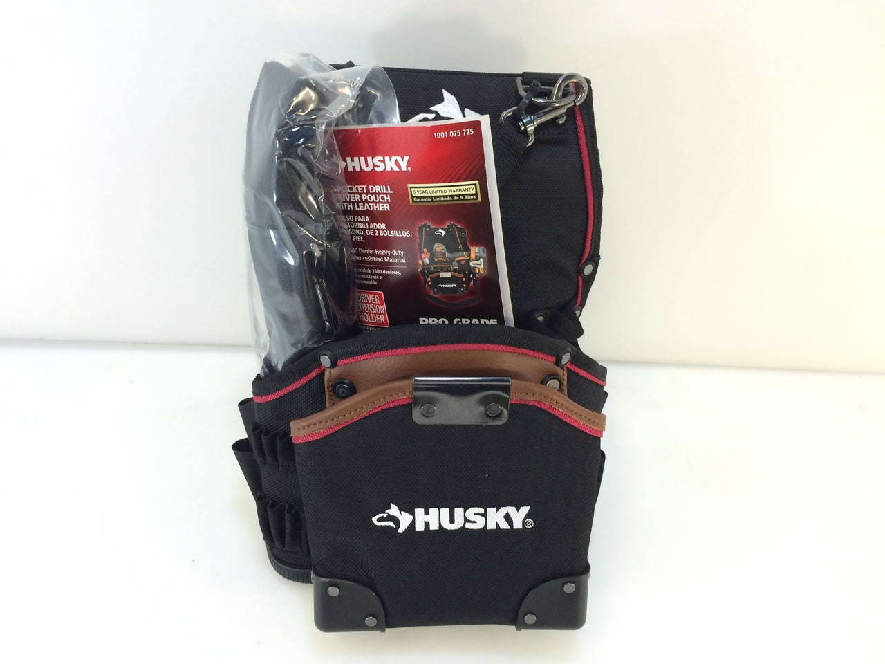 husky pouches tobacco pouches F/C NATURAL 5CT It holds everything from tape measures to notepads to small tools to your long tools Husky 6-Pocket Black Tool Belt