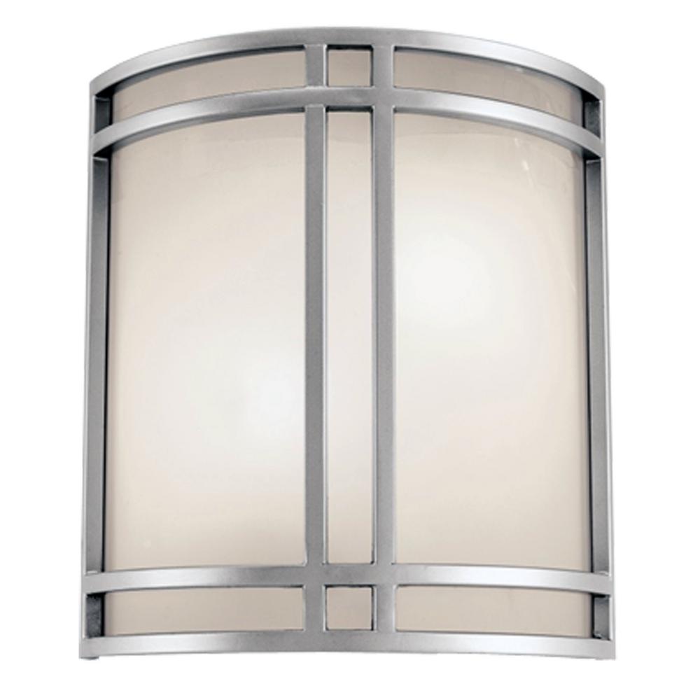 HomeSelects Heritage 6729 2-Light Brushed Nickel Outdoor Wall Mount Sconce