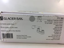 Load image into Gallery viewer, Glacier Bay HD67655-0008D2 4&quot; Centerset Pull-Out Laundry Faucet Stainless Steel
