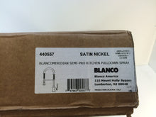 Load image into Gallery viewer, Blanco 440557 Meridian 1-Handle Pull-Down Sprayer Kitchen Faucet, Satin Nickel
