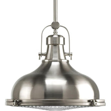Load image into Gallery viewer, Progress Lighting Fresnel P5197-09 1-Light Brushed Nickel Pendant Fresnel Lens
