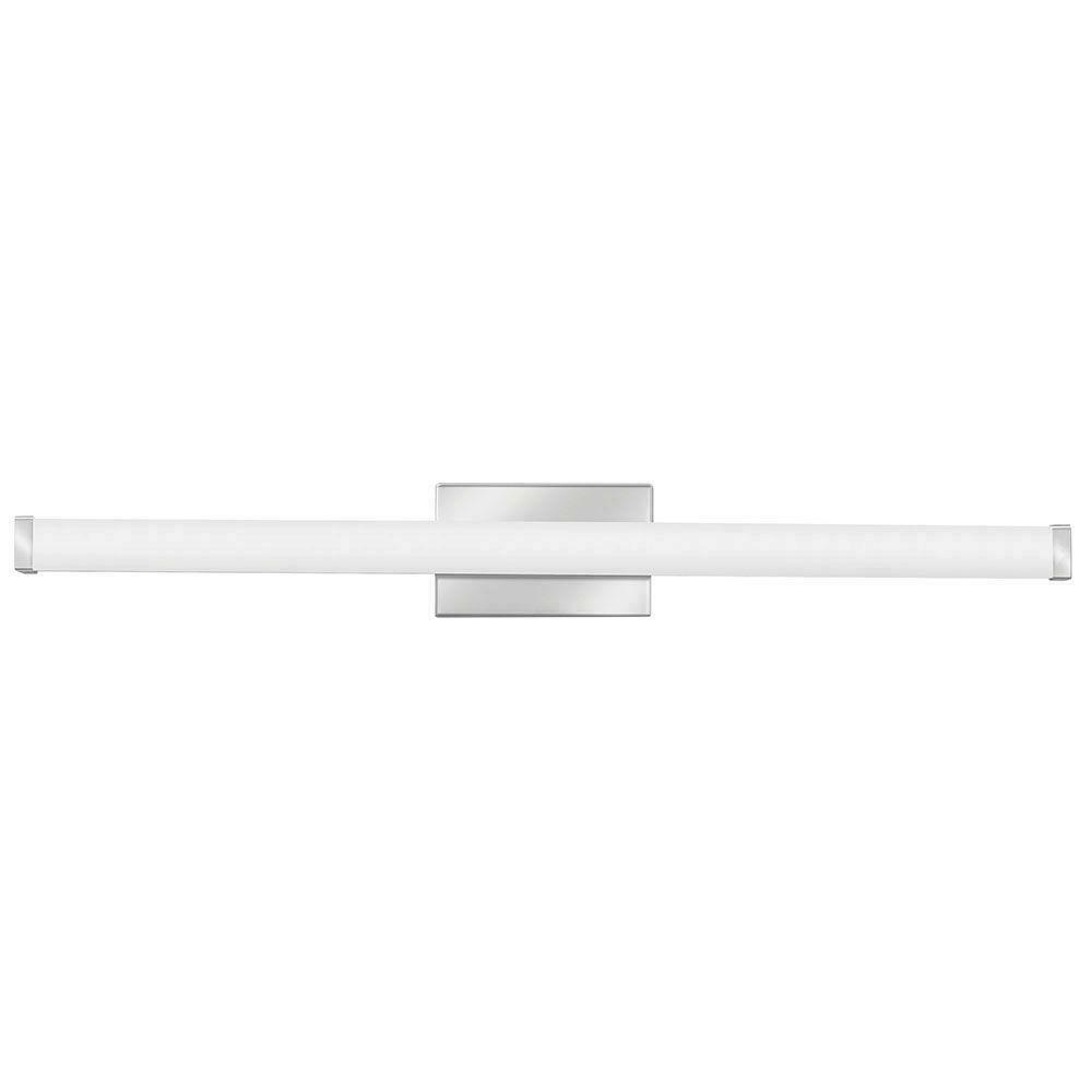 Lithonia Lighting 3 ft. Chrome Dimmable LED Contemporary Square Vanity Light