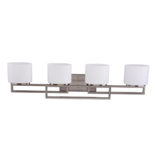 Load image into Gallery viewer, Hampton Bay 20367-001 4-Light Brushed Nickel Bathroom Vanity Light 1002230849
