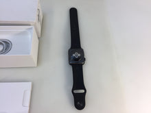 Load image into Gallery viewer, Apple Watch Series 3 MQK22LL/A 42mm Space Gray Aluminium Case Black Sport Band

