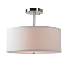 Load image into Gallery viewer, Kenroy Home Paige 2-Light Steel Semi Flush mount 93623BS
