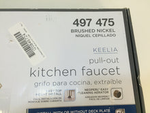 Load image into Gallery viewer, Glacier Bay FP4A0052BNV Keelia Sprayer Kitchen Faucet Brushed Nickel 497475
