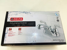 Load image into Gallery viewer, Delta B2511LF-PPU-ECO Foundations 4&quot; Centerset 2-Handle Bathroom Faucet Chrome
