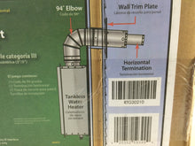 Load image into Gallery viewer, Rheem RTG20210 3&quot;x5&quot; Horizontal Stainless Steel Concentric Termination Vent Kit
