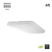 Load image into Gallery viewer, Hampton Bay 4ft x 1.5ft White Rectangular LED Flush Mount Puff Light 54649141
