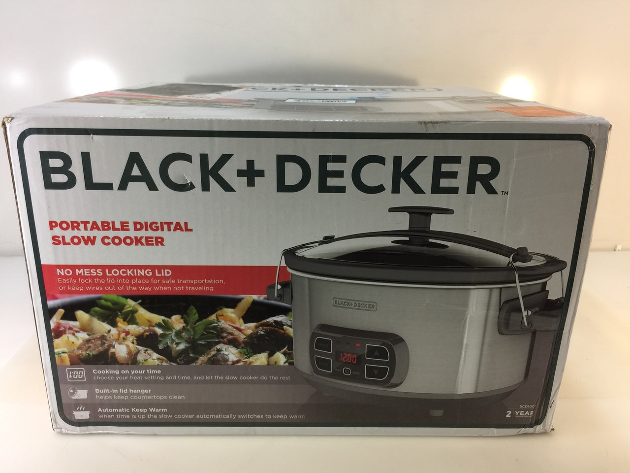 Black & Decker 6894133 7 qt. Silver Stoneware Slow Cooker