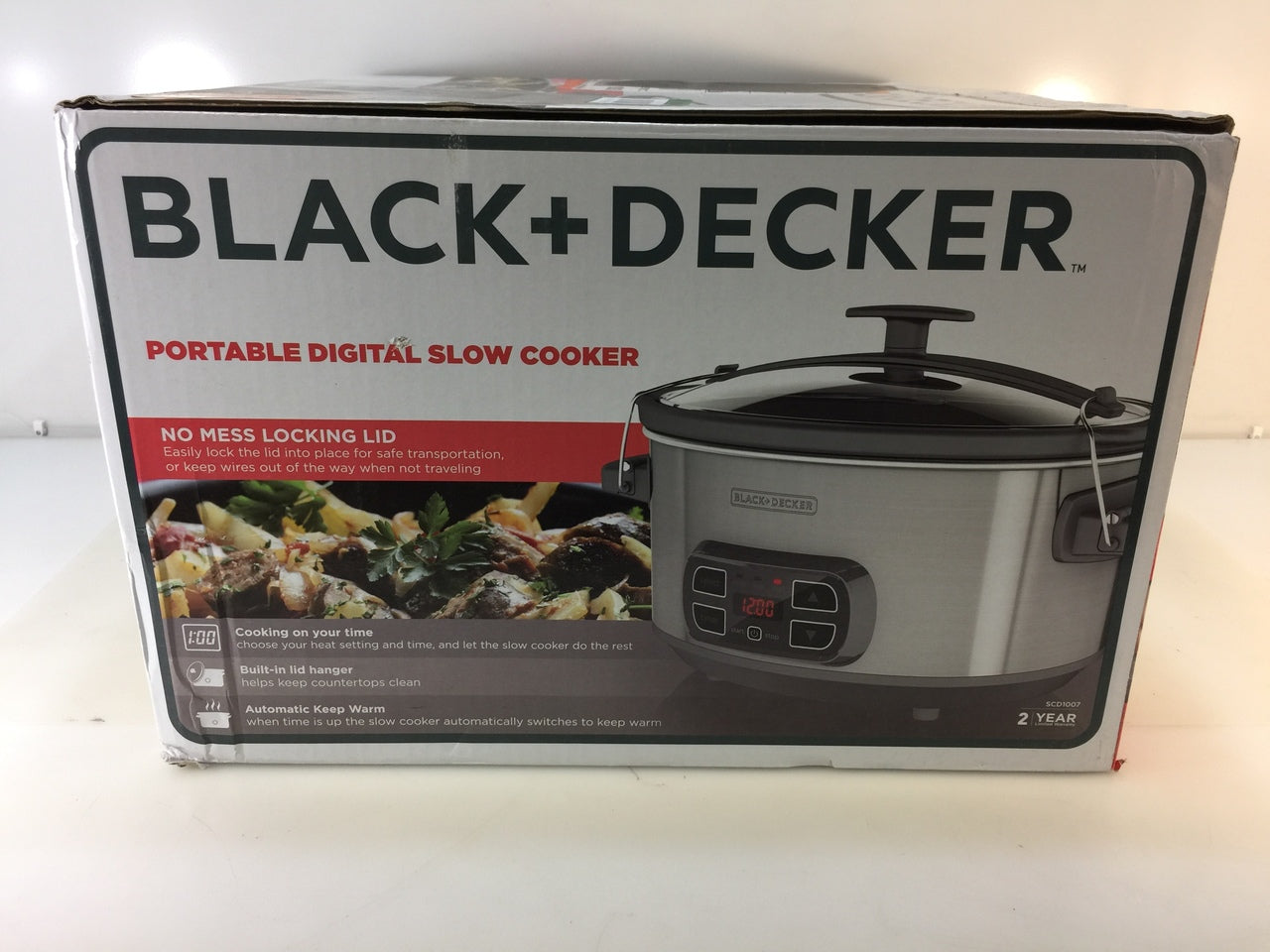 NeweggBusiness - Black & Decker SC5007D Slow Cooker Silver, Black