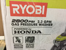 Load image into Gallery viewer, Ryobi RY802800 2,800-PSI 2.3-GPM Honda Power Control Gas Pressure Washer
