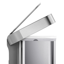 Load image into Gallery viewer, Simplehuman 45L 12-Gallon Rectangular Step Trash Can Stainless Steel CW2024
