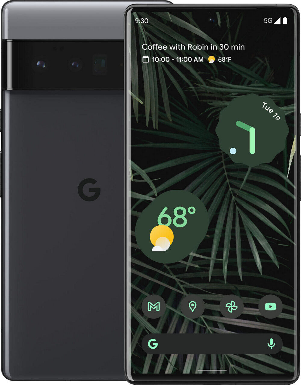 Google Pixel 6 Pro - 256GB - Unlocked Smartphone, Stormy Black