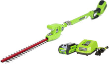 Load image into Gallery viewer, Greenworks 22272 G-MAX 40V 20-Inch Cordless Pole Hedge Trimmer
