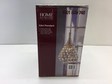 Load image into Gallery viewer, Home Decorators 16889 1-Light Antique Bronze Mini Pendant Cognac Crystal Shade
