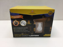 Load image into Gallery viewer, GAMA SONIC Solar Coach 1-Light Red Copper LED Wall Mount Lantern Sconce GS-1B RC
