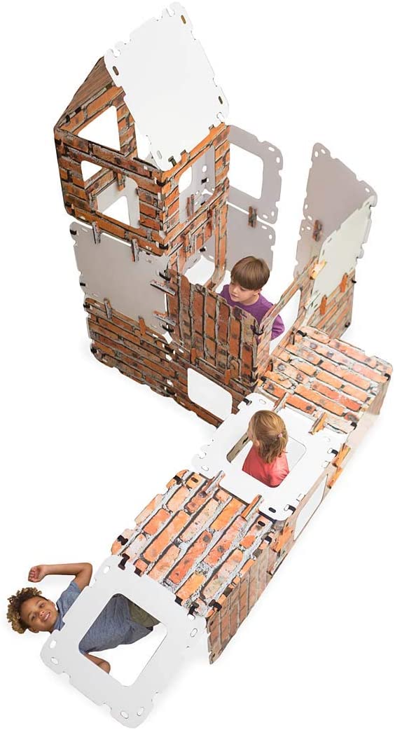 HearthSong 16-Panel Brick Fantasy Forts Building Kit 22
