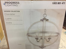 Load image into Gallery viewer, Progress Lighting Keowee 4-Light Galvanized Orb Chandelier P400128-141
