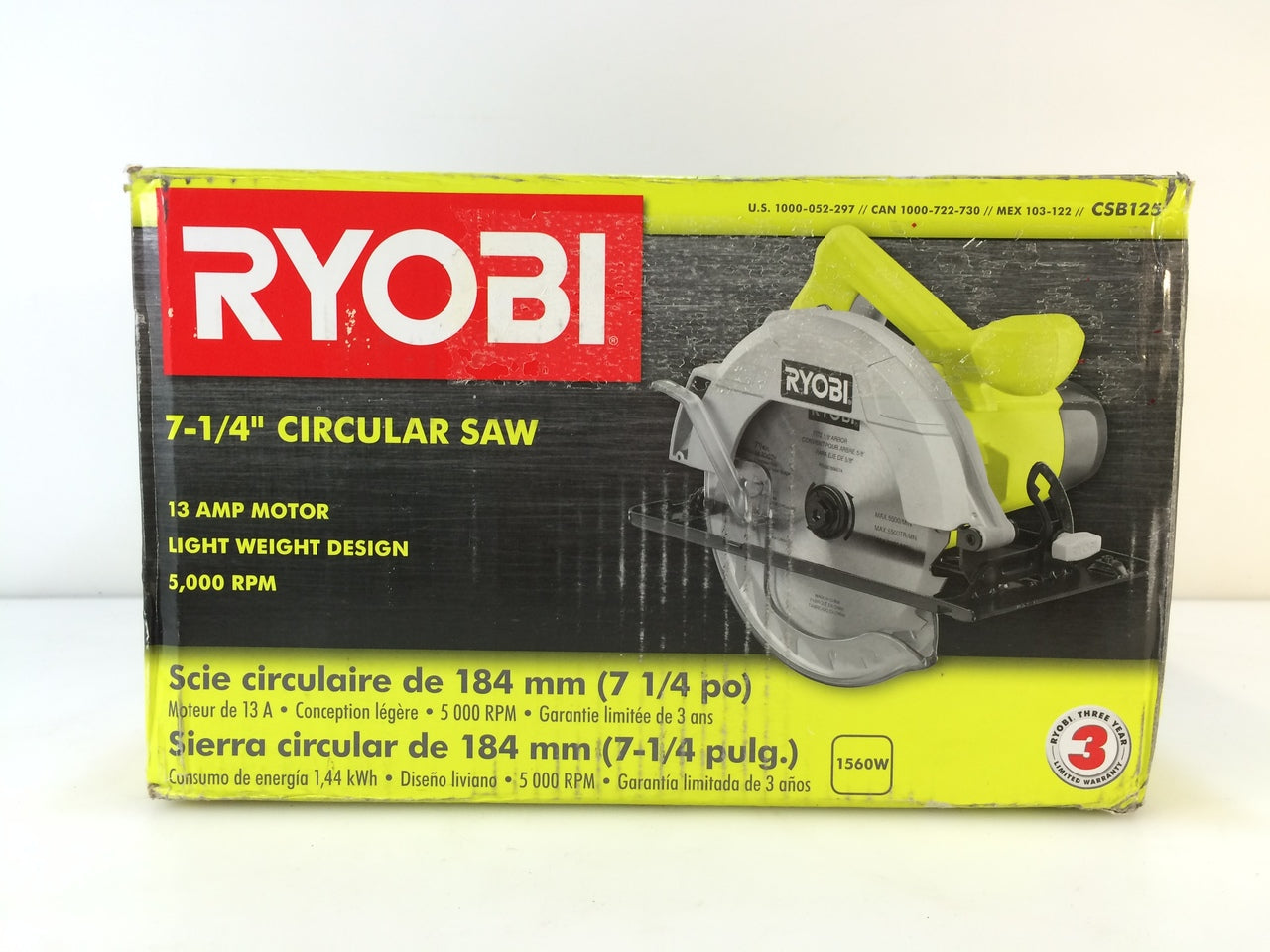 Ryobi CSB125 13-Amp 7-1/4 in. Corded Circular Saw – NT Electronics LLC