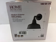 Load image into Gallery viewer, Home Decorators 1-Light Gilded Iron Outdoor Wall Mount Lantern 1002581375
