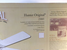 Load image into Gallery viewer, Hunter 23845 Original 52&quot; Indoor/Outdoor White Ceiling Fan
