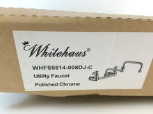 Load image into Gallery viewer, Whitehaus WHFS9814-008DJ-C 8&quot; Widespread Wall-Mount Utility Faucet Chrome
