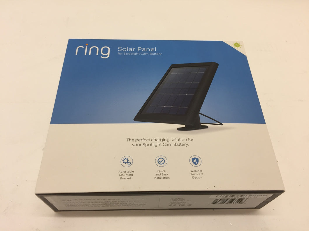 Ring Solar Panel for Ring Spotlight Cam Battery and Ring Stick Up Cam, Black