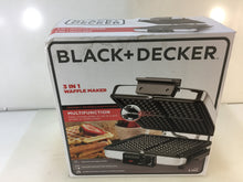 Load image into Gallery viewer, BLACK+DECKER G48TD Grill and Waffle Baker
