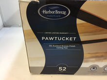Load image into Gallery viewer, Harbor Breeze Pawtucket 52&quot; Oil Rubbed Bronze Indoor Ceiling Fan 40047
