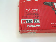 Load image into Gallery viewer, Milwaukee 2494-22 M12 12V Cordless Drill Driver/Impact Driver Combo Kit
