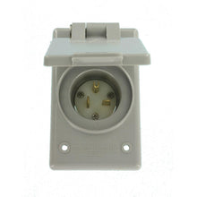 Load image into Gallery viewer, Leviton 20 Amp 250-Volt Straight Blade Grounding Power Inlet Outlet 5478-CWP
