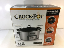 Load image into Gallery viewer, Crock-Pot SCCPVI600-S 6 Qt. Slow Cooker with Stovetop Safe Cooking Pot
