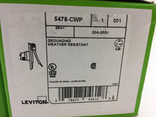 Load image into Gallery viewer, Leviton 20 Amp 250-Volt Straight Blade Grounding Power Inlet Outlet 5478-CWP
