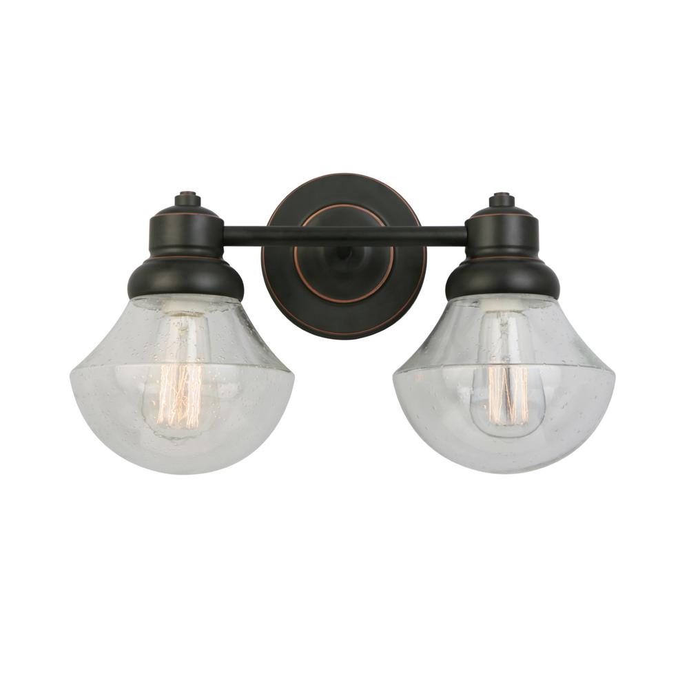 Design House Sawyer 2-Light Oil Rubbed Bronze Sconce 577866