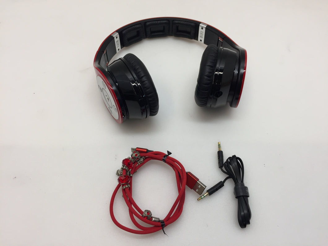 Bluedio R+ 8 Sound Tracks Bluetooth 4.0 HiFi Headset Wireless Headphone NFC, Red