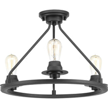 Load image into Gallery viewer, Progress Lighting P350036-143 Debut Collection 3-Light Graphite Semi-Flush Mount
